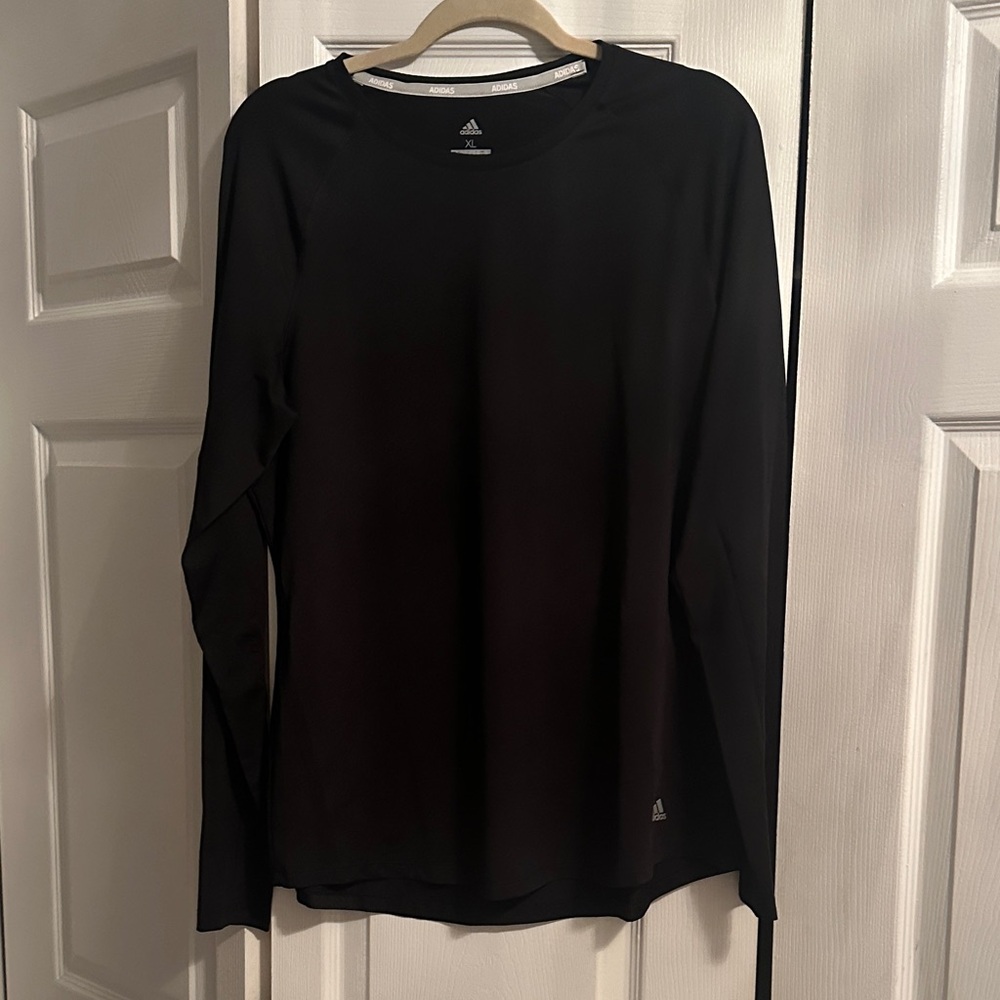 Adidas Black Performance Long Sleeve Top